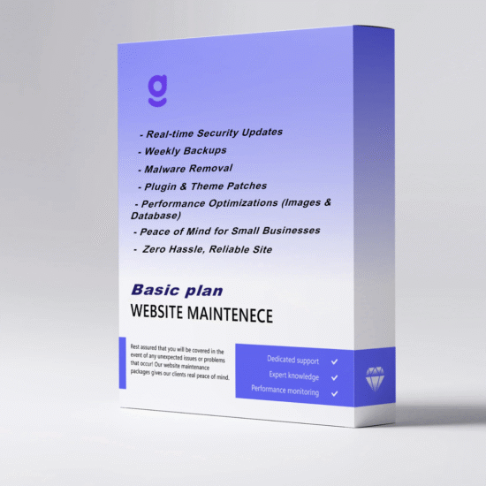Website Maintenance Basic Plan